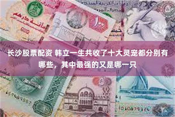 长沙股票配资 韩立一生共收了十大灵宠都分别有哪些，其中最强的又是哪一只