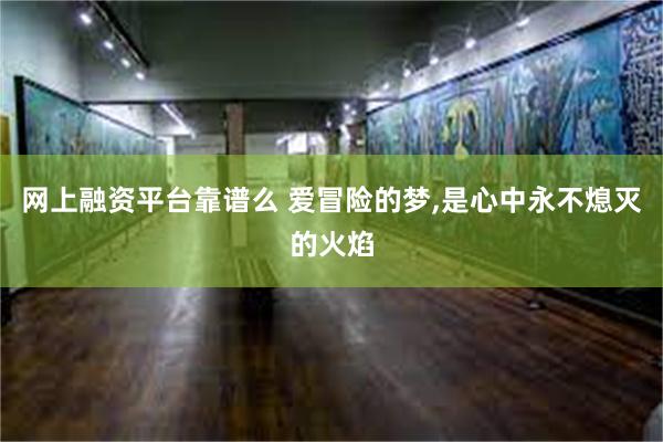 网上融资平台靠谱么 爱冒险的梦,是心中永不熄灭的火焰