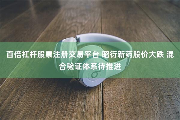 百倍杠杆股票注册交易平台 昭衍新药股价大跌 混合验证体系待推进