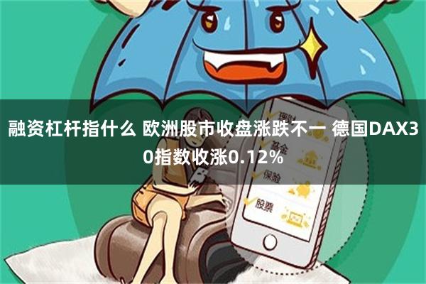 融资杠杆指什么 欧洲股市收盘涨跌不一 德国DAX30指数收涨0.12%