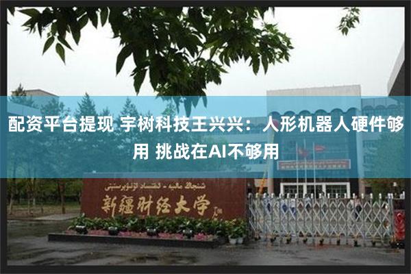 配资平台提现 宇树科技王兴兴：人形机器人硬件够用 挑战在AI不够用